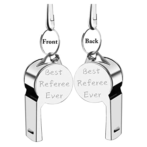Zuo Bao Referee Appreciation Gifts Best Referee Ever Sports Whistles with Lanyard Thank You Gift for Coaches Referees (Best Referee Ever) Cover