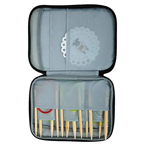 EXCEART 1 PC Knitting Kit Agulha Durável Oxford Pano Macio Tubo Saco Saco Agulha para Beginner Girl
