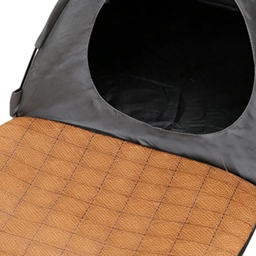 Cama tienda para perros en salón y terraza con diseño de tipi portátil 8