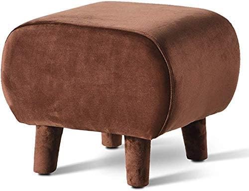Banc et repose-pieds en bois contre la fatigue, tabouret d'entrée marron stable