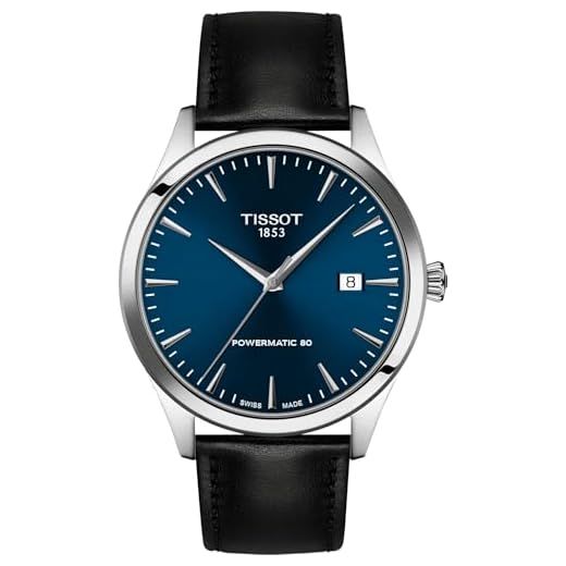 Tissot Classic Dream 40 mm Schweizer Automatikuhr für Herren, Edelstahlgehäuse, blaues Zifferblatt, T1584071604100