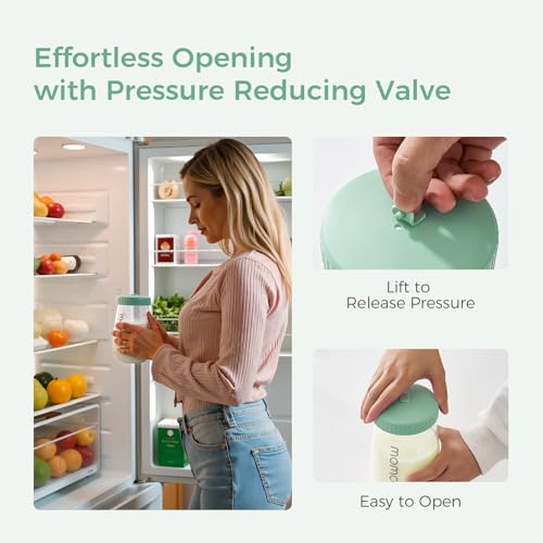 Image of Momcozy Glass Breast Milk Pitcher Lid, Dishwasher Safe Food Grade Caps 1pc
