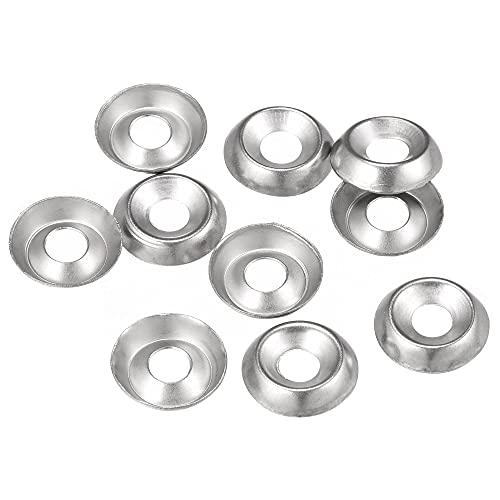 Sourcing Map 150pcs Rondelle à Tête Fraisée 11mm x 4mm x 2,3mm en Acier Inoxydable 304 - Cuvette Tasse pour Boulon à Vis