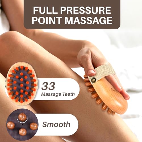 Image of Wood Therapy Massage Tools for Belly Fat,Wooden Meridian Massage Body Brush for Cellulite Remover, Cellulite Lymphatic Drainage Massager for Body Shaping, Maderoterapia Kit for Muscle Pain Relief