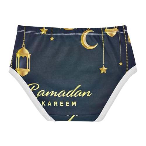 Golden Ramadan Lanterns Toddler Girls Underwear 2t Cotton Panties for Girl Durable Kids Undies Briefs2