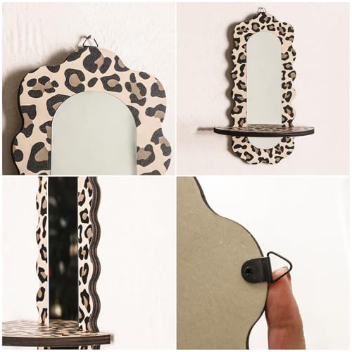 Étagère murale léopard miroir pour plantes et bibelots - 6