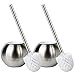 JAGURDS Toilet Brush with Holder Stainless Steel Bowl Cleaner, Perfect for Cleaning and Scrubbing Bathroom Floors and Accessories