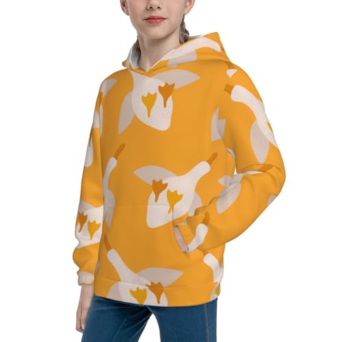 Flying Ducks Kid Hoodies Boys Sweatshirts Girls Pullover with Pocket2