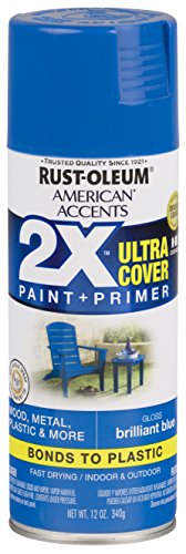 Rust-Oleum 327892 American Accents Spray Paint, 12 oz, Gloss Brilliant Blue