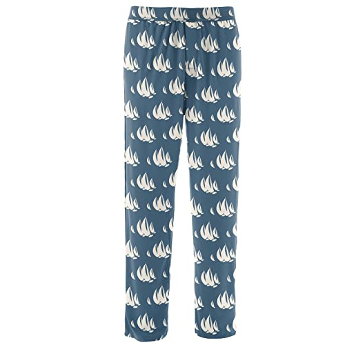 KicKee Pants Pajama Pants Deep Sea Sailboat Race LG4