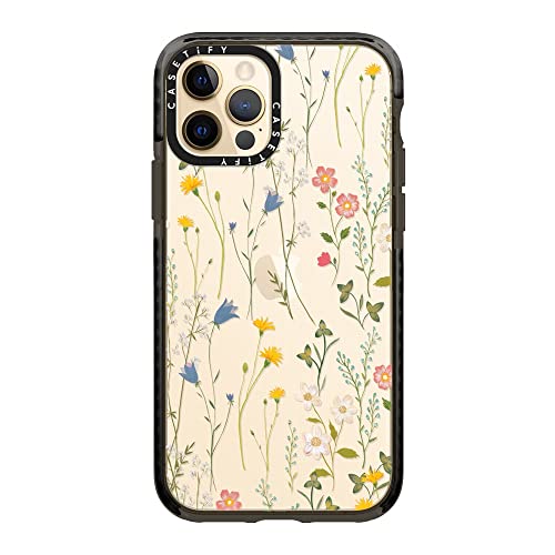 Casetify Impact Case For Iphone 12/ Iphone 12 Pro - Dreamy Floral Pattern - Clear Black #TOP6