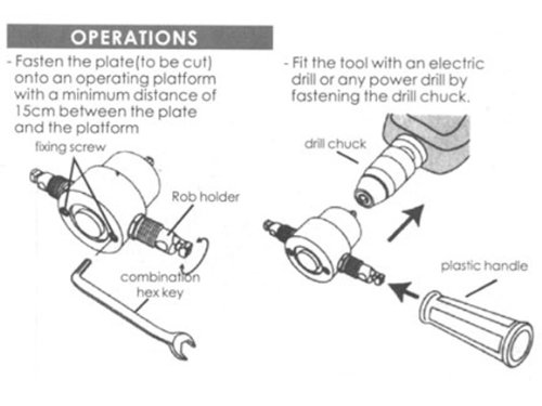 Sheet Metal Nibbler Cutter Power Drill #TOP6