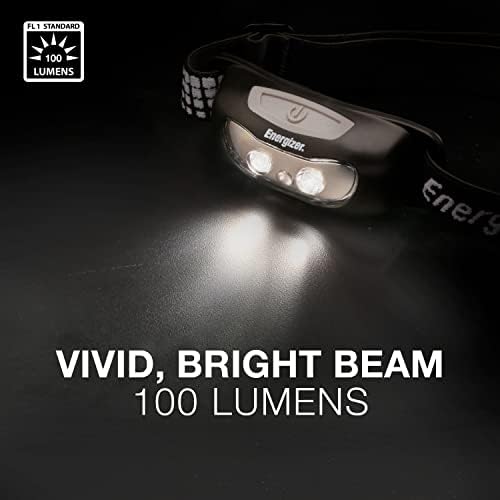 Energizer LED Head Torch, Universal Plus with Night Vision, For Indoor, Outdoor Lights and Camping, Pack of 2