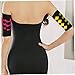 Eioflia Arm Shaper for Women, Compression Arm Sleeve for Women Men, Women Weight Loss Upper Arm Shaper Helps Tone Shape Upper Arms Sleeve for Women - 2 Pair Black,Bike Accessory