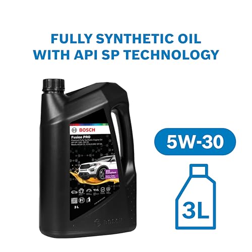 Image of Bosch Fusion PRO 5W-30 API SP:SAE Fully Synthetic Engine Oil for Cars (3 L) | High Performance | Meets ACEA C2, C3 & ILSAC GF-6A Standards
