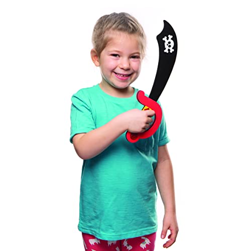 Baker Ross Moosgummi-Bastelsets „Piratenschwert“ (4 Stück) – für Kinder zum Verzieren und Verkleiden, sortiert