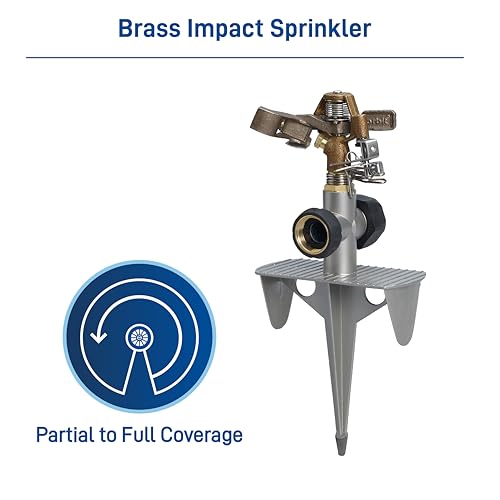 Orbit Brass Impact Sprinkler, Zinc Spike Base, Adjustable - 56946 - image 3