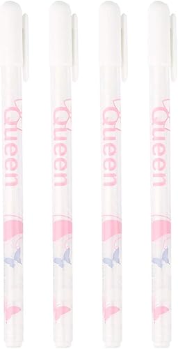 Bolígrafo de gel de tinta blanca, bolígrafos para colorear con purpurina de neón, marcadores artísticos para libros de colorear para adultos, diario