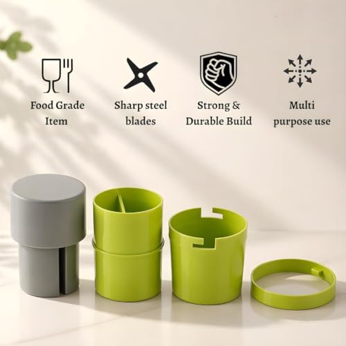 Image of BEYOND BASIC Dry Fruit Cutter, Slicer, Grinder, Chocolate Cutter and Butter Slicer with 3 in 1 Blade Kitchen Tools, Gadgets for Almonds, Cashews etc (Stainless Steel, 1 Piece)