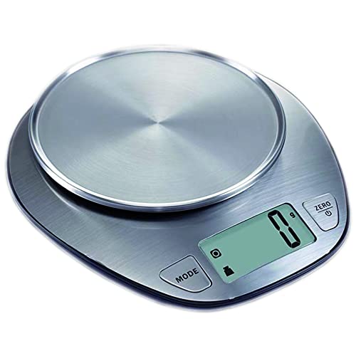Wehouseware® Bascula de Cocina Digital Bascula de Acero Inoxidable Báscula Electrónica Precisión con Pantalla LCD