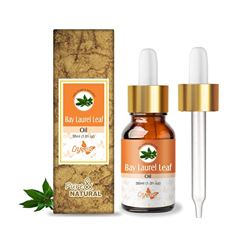 Image of Crysalis Bay Laurel Leaf Oil 30 ml (1.01 fl oz) - Steam Distilled Spicy Aromatic Oil for Fragrance Blending, Hair Care Formulations & Diffusion