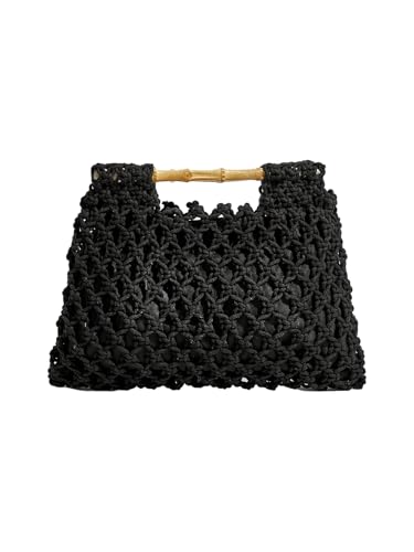 Image of Floerns Women's Straw Bag Handle Beach Clutch Purse Hobo Handbag