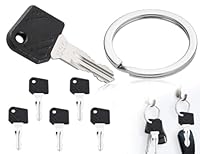 Lhbwhiz Zündschlüssel Set,5 Stück Zündschlüssel und 1 Stück Schlüsselbund,Kompatibel mit He-li-Gabelstaplern,Kompatibel mit Lin-de-Gabelstaplern 702 801 802 503 530,für Schwere Geräte Ersatzschlüssel