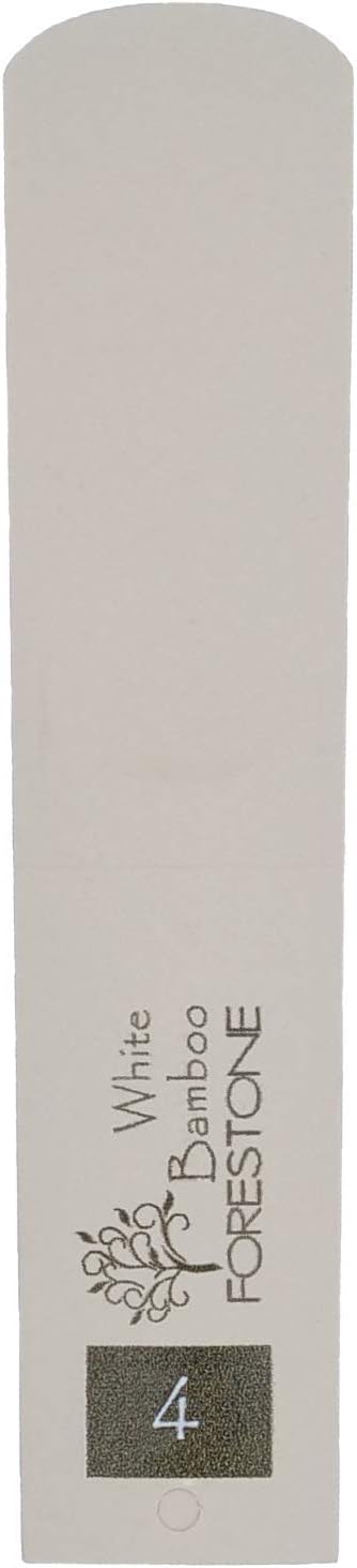 Forestone Traditional Synthetic Alto Saxophone Reed - French Filed Cut with Calcium Enriched Bamboo Fibers - Flexible and Balanced Sound Profile - Long-Lasting - Made in Japan - White 4