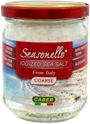 Seasonello Coarse Sea Salt Enriched with Iodine, 200g