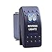 ESUPPORT Car Blue LED Reverse Light Rocker Toggle Switch ON Off 12V 20A, 24V 10A