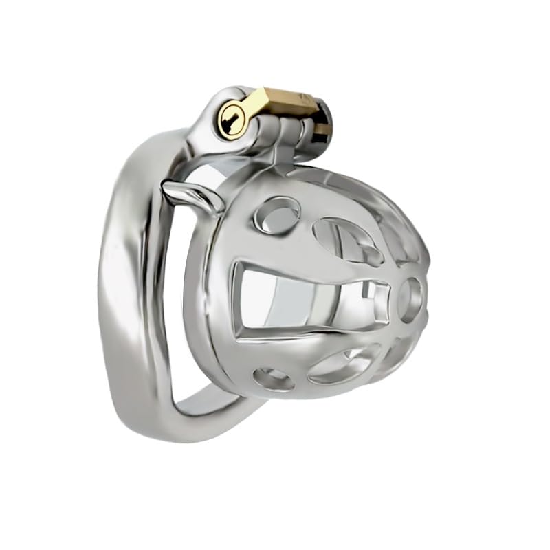 Gabbia per Uomo in Acciaio Inossidabile, Regolabile, Curva, Accessorio per Casa (40mm)