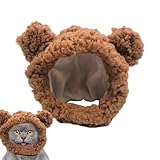 Magnifiquement conçu : ce couvre-tête d'ours pour animaux de compagnie dispose d'un design mignon oreilles d'ours qui ajoute du plaisir et du style au look d'hiver de votre animal de compagnie. Le couvre-chef est facile à mettre et à enlever et s'adapte parfaitement à la tête de votre animal de compagnie sans glisser.