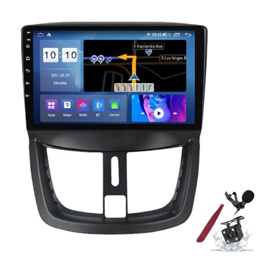 Autoradio Android 15 Peugeot 207 récepteur GPS tactile WiFi multimédia Y1