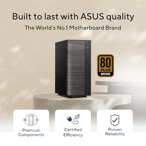 Image of ASUS V501 (2026),Intel Core 3 100U (i3-14th Gen),Intel UHD iGPU, 8GB RAM, 512GB SSD,Windows 11,M365 Basic(1Y)* Office 2024, Black, 6 Kg,V501MV-03100U012WS,with wired Keyboard & Mouse, Desktop Tower PC