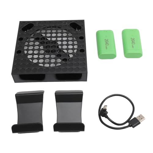 Vvikizy Ventilador de Refrigeración para Serie X S, Pantalla de Temperatura en Tiempo Real, Velocidad Automática Ajustable, con Luces Coloridas y Puertos de Carga Duales, para