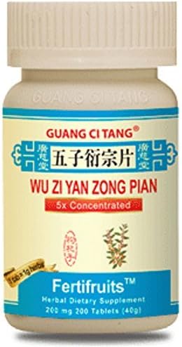 FertiFruits 3 botellas de Wu Zi Yan Zong Pian FertiFruits Plus - Mezcla de fertilidad para hombres - Planificación familiar - 200 pastillas en cada