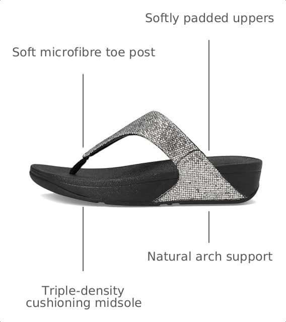 Image of FitFlop Women's LULU Suede Toe-Post Sandals | Lightweight Summer Walking Sandals with Cushioned Comfort, Arch Support & Grip