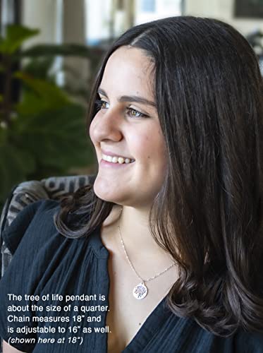 EFYTAL Gifts for Teacher, 925 Sterling Silver Tree of Life Necklace, Thank You Gift for Teachers, Necklace Jewelry for Her - Image 3