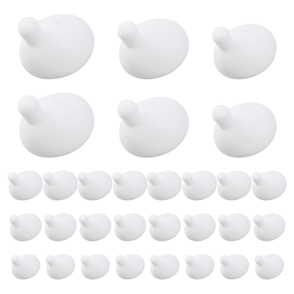 SUPERFINDINGS 30 piezas 3 estilos juguetes antiestrés prensado accesorios sensoriales inserción burbujas para hacer muñecas DIY gancho reemplazo de inserciones burbuja
