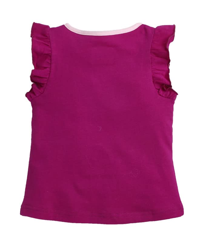 Image of BUMZEE Girl's Cotton Printed Regular Fit T-Shirt