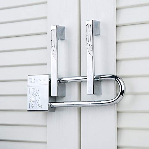 Long Shackle Keyed Padlock with 4Keys 60mm , Keyed Padlock Waterproof Antirust,Multifunctional Padlock,Shackle Safety Lock for Door Cabinet Drawer
