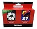 Lexmark - Inkcart,36/37,Rtn,2Pk,Bk