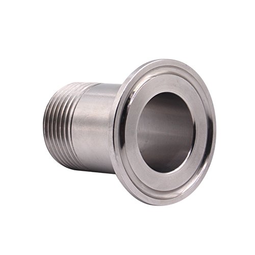 Dernord Sanitary Male Threaded Pipe Fitting To Tri Clamp (Od 50.5Mm Ferrule) (Pipe Size: 1" Npt) #TOP3