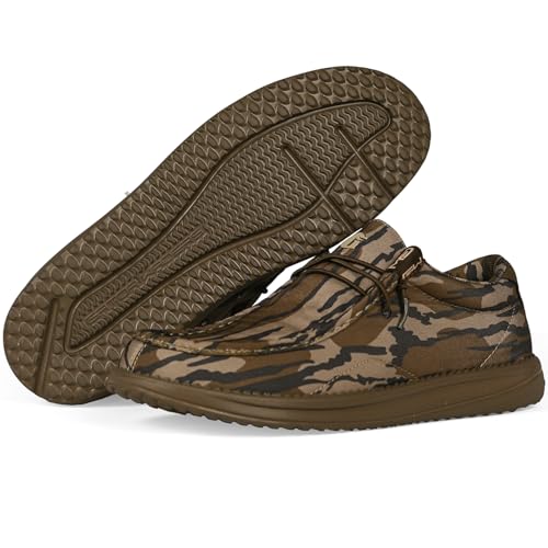 Gator Waders Mens Casual Shoes – Men's Loafers & Slip-Ons Camp Shoes with No-Tie Laces -Arch Support Boat Shoes for Everyday Wear