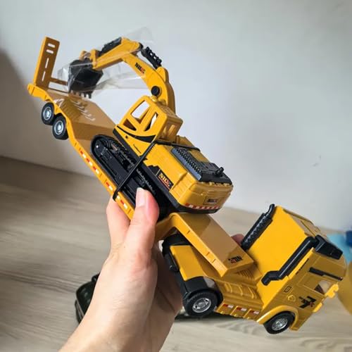 Image of Excavector with Truck Set Toy for Kids, Manual Push Power and Lage Transport Educational Engineering Vehicles Playset for Children 3 to 6 Years (Pack of 1)