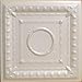 Ancona Antique White (Prepainted Foam) Ceiling Tile - Decorative Ceiling Tile Easy Glue up DIY