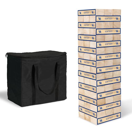 Wild Sports NCAA Kentucky Wildcats Giant Stacking Wooden Blocks –