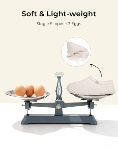 image for HomeTop Women's Fuzzy Curly Fur Memory Foam Loafer Slippers Bedroom Ho