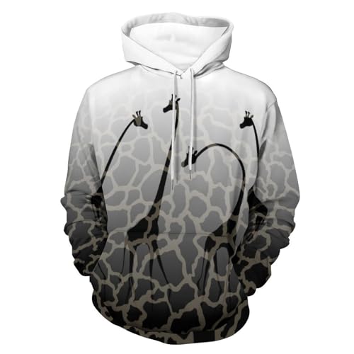 Sweatshirt Manche Longue UMENG Imprimé Girafe Original et Doux S
