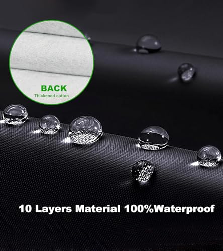 Image of Custom Fit for Jeep Compass Car Cover 2007-2026 Compact SUV Covers 100% Waterproof with Zipper Door & Side Mirror Pockets All Weather Snowproof Rain Hail UV Protection Outdoor Full Cover